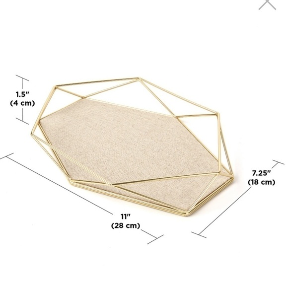 Gold Prisma Jewelry Tray New - Picture 2 of 3